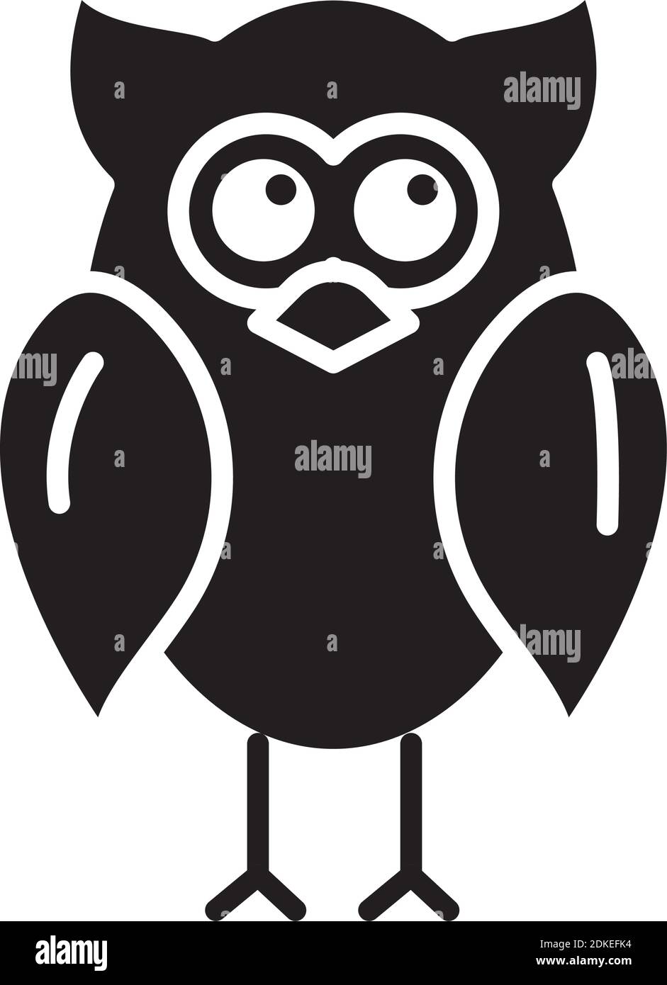 owl animal bird silhouette style icon vector illustration design Stock Vector