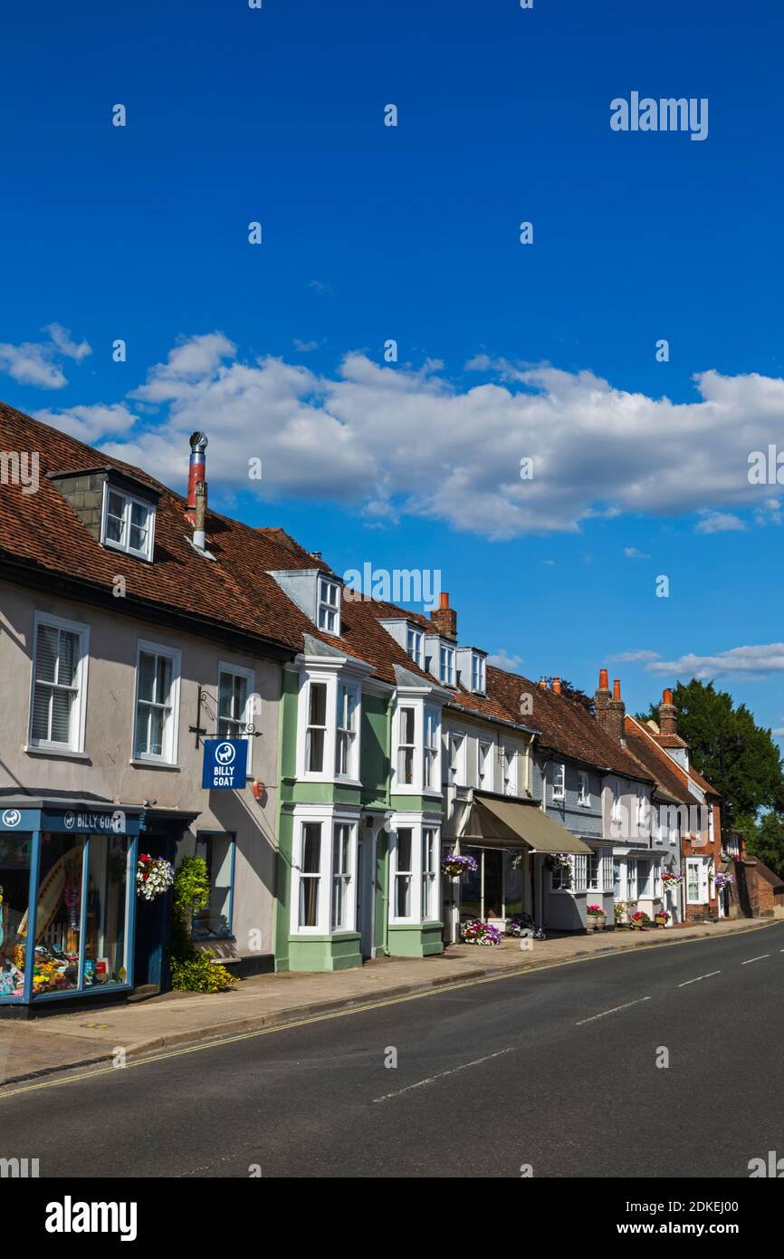 England, Hampshire, Alresford, Street Scene Stock Photo