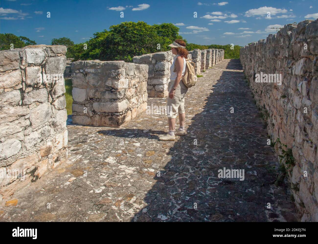 Dzibilchaltún archeological site Mérida, Yucatan, Mexico Stock Photo