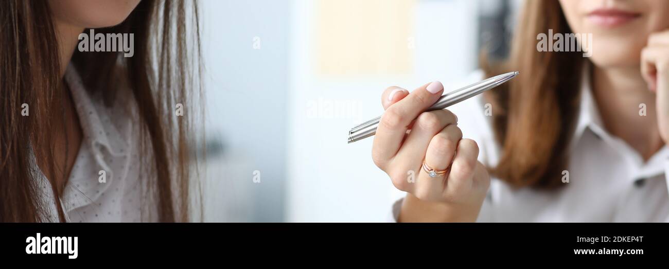 Witty businesspeople working together Stock Photo