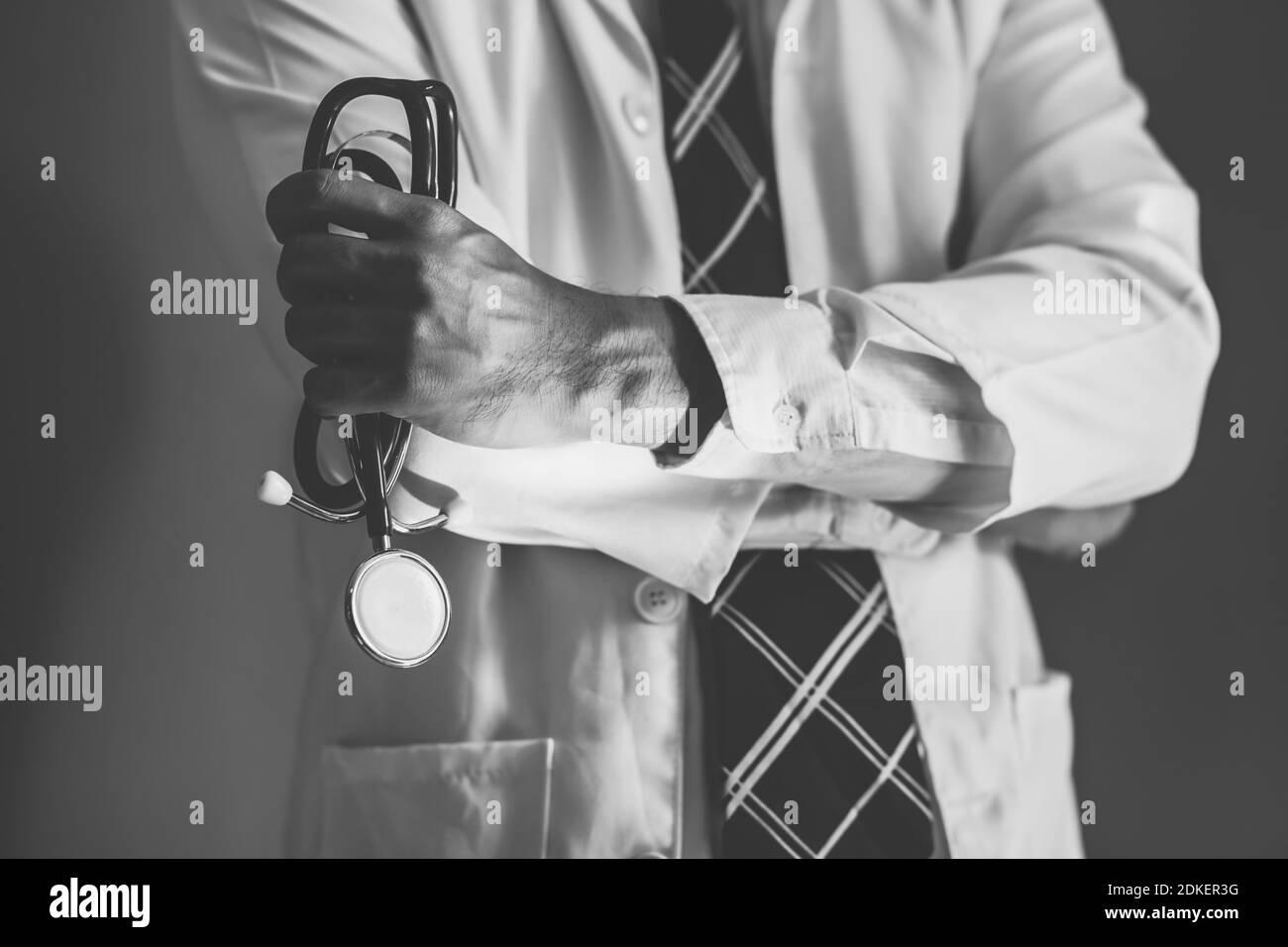 Doctors equipment stethoscope Black and White Stock Photos & Images Alamy