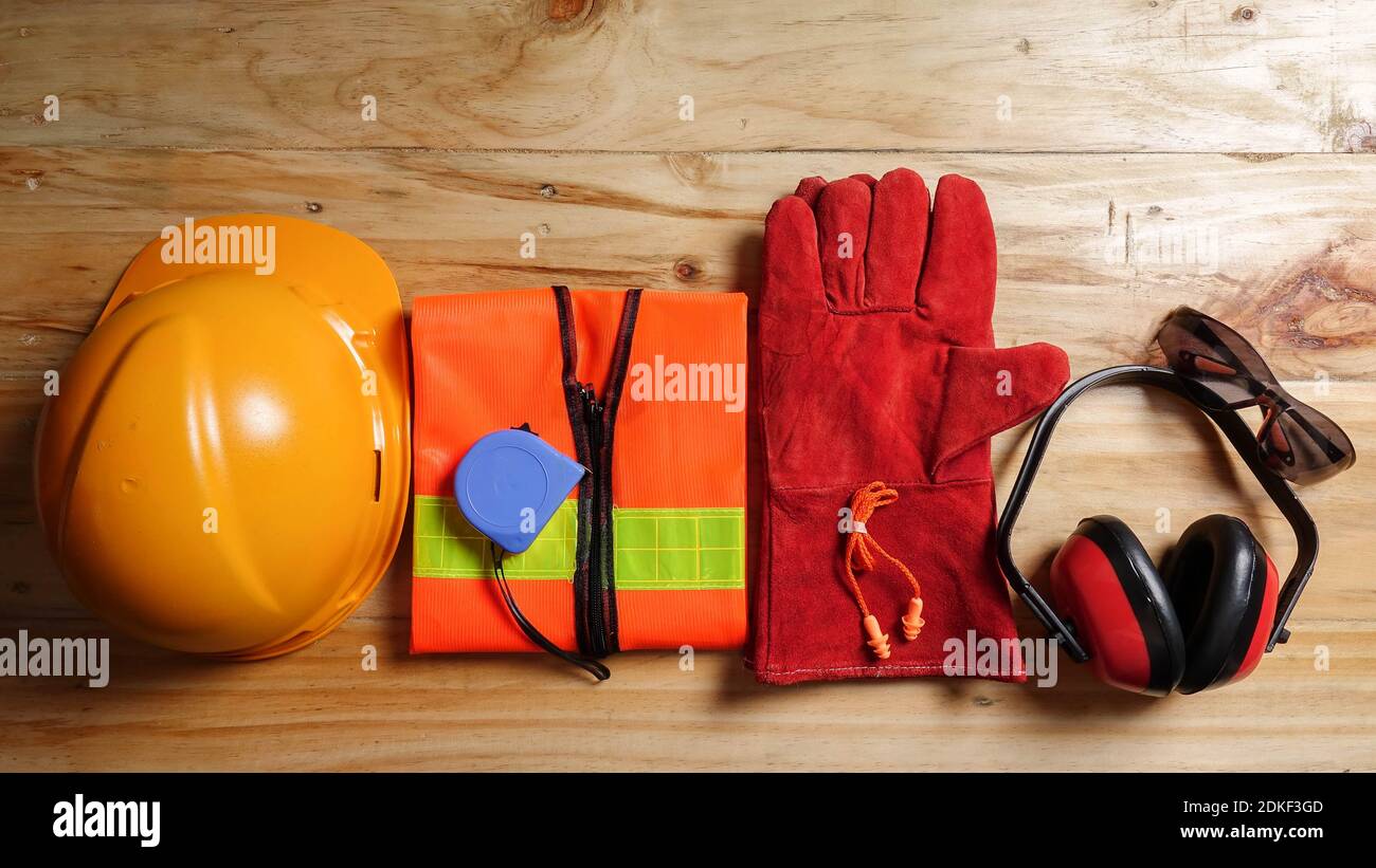 Standard Construction Safety Equipment High Resolution Stock