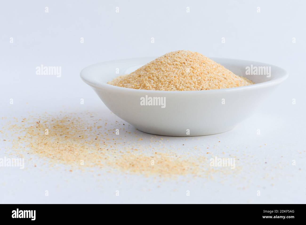 Brown Sugar In Bowl On White Background Stock Photo