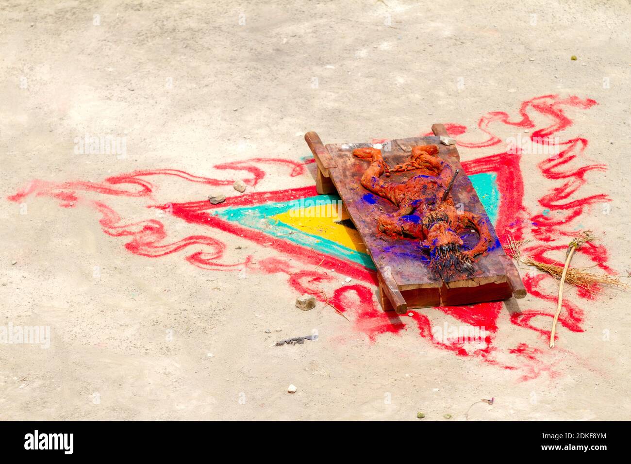 Dough effigy used in mystical Buddhist rituals of sacrifice in the name