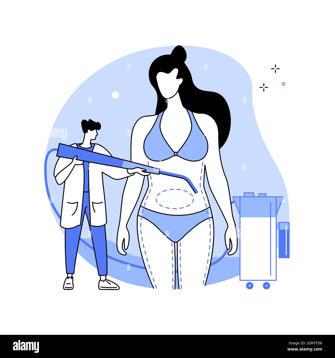 Liposuction Abstract Concept Vector Illustration Stock Vector Image And Art Alamy