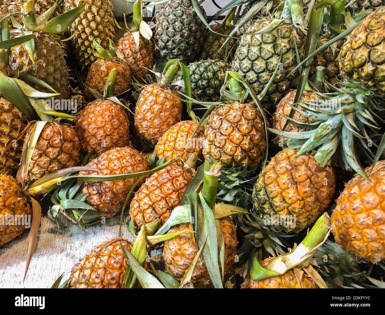 Close-up Of Fruits For Sale In Market Stock Photo