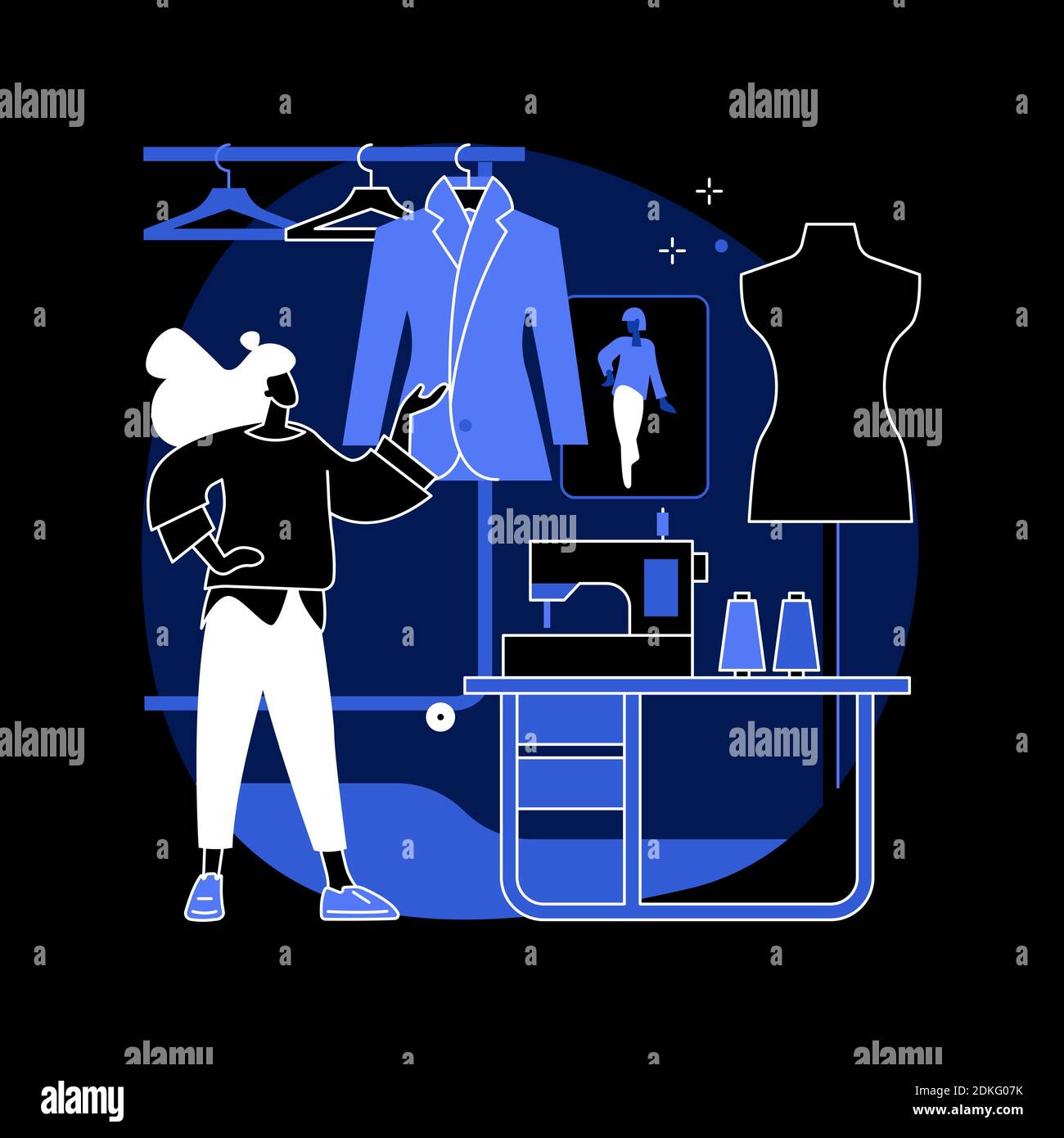 Fashion design abstract concept vector illustration Stock Vector Image