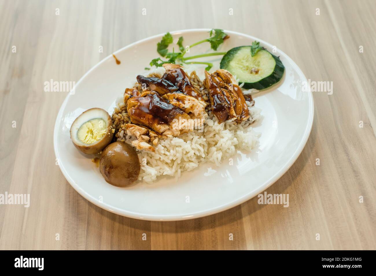 High Angle View Of Meal Served On Table Stock Photo
