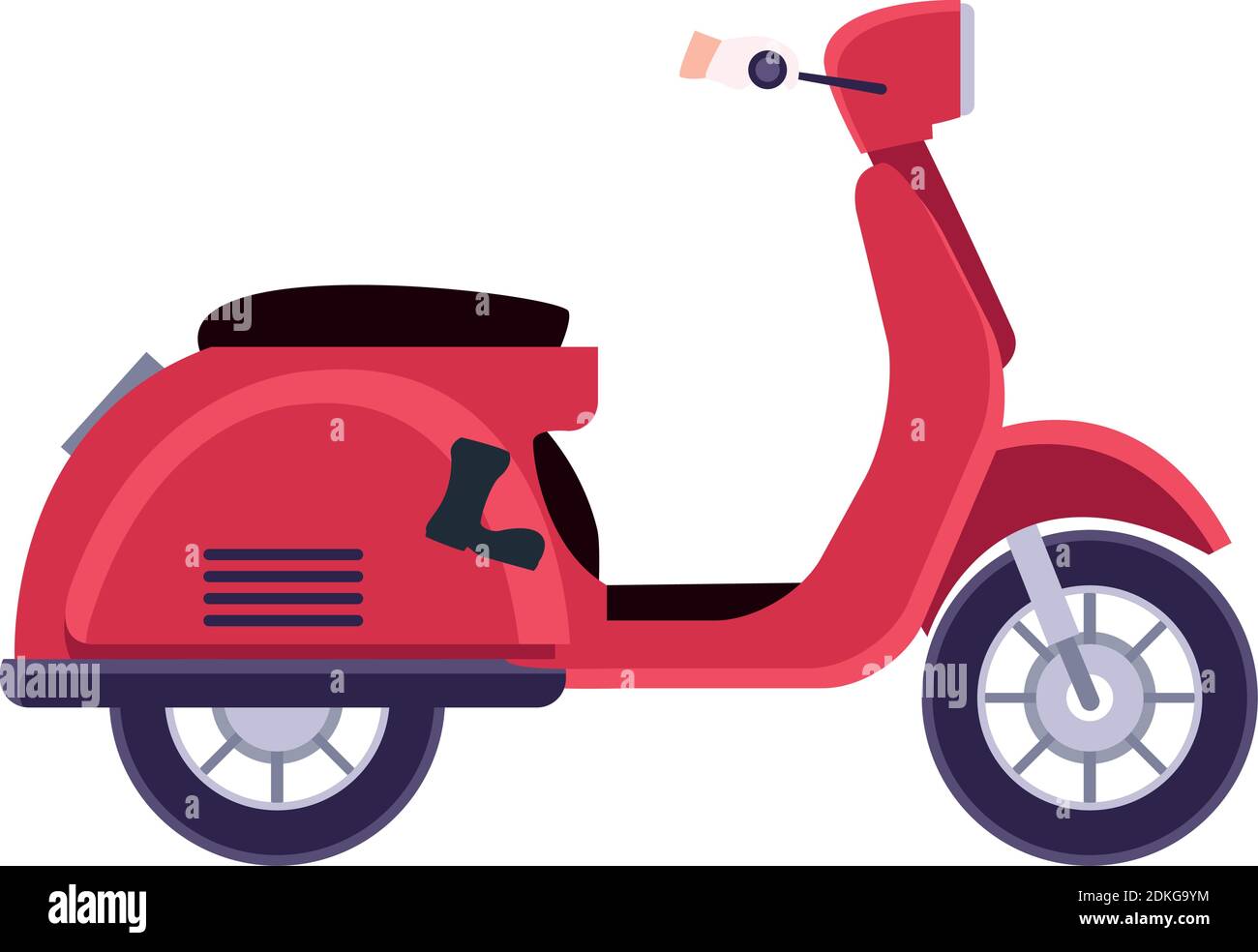 scooter motorcycle vehicle isolated icon vector illustration design Stock Vector