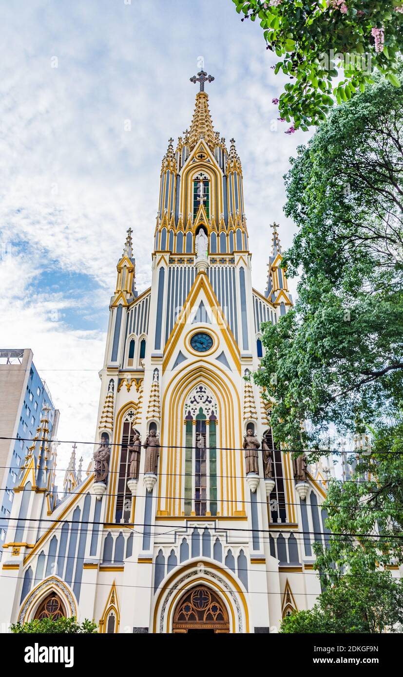 Basilica of Our Lady of Lourdes in Belo Horizonte, Brazil Stock Photo