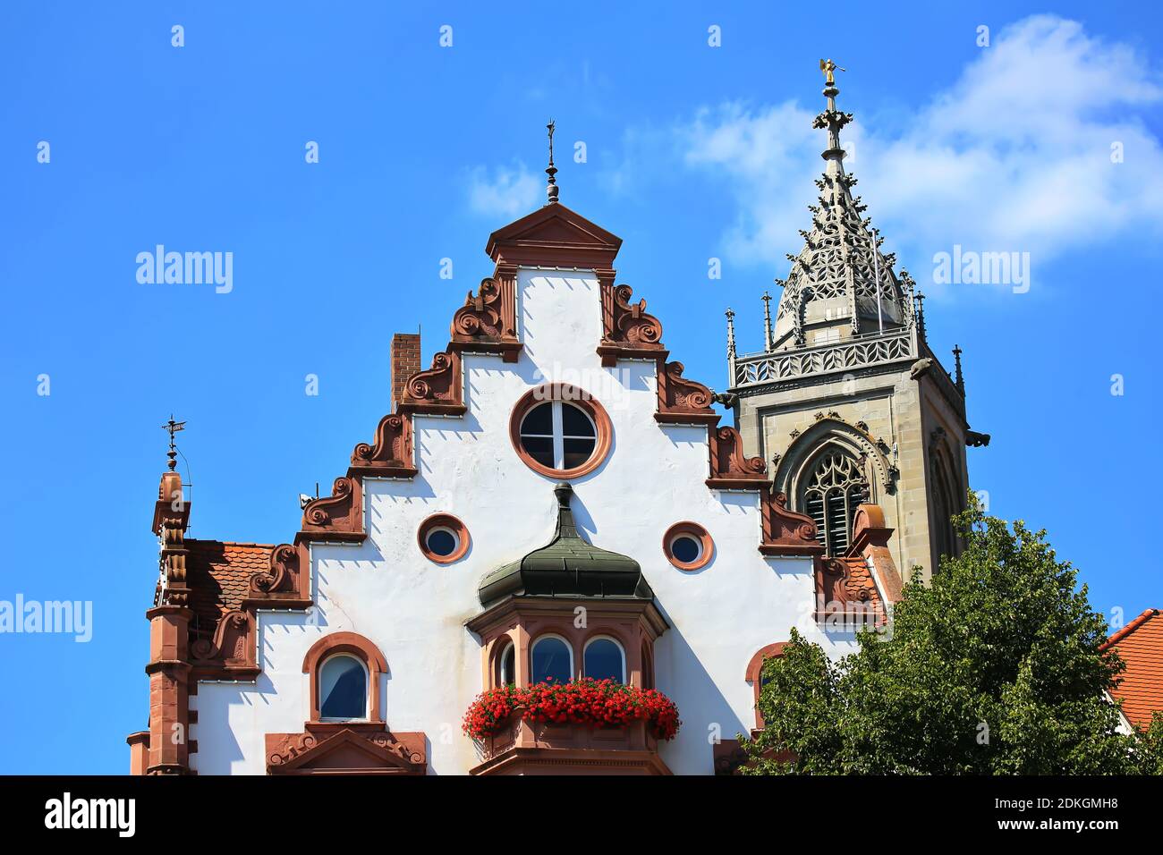 The town hall is a sight of the city of Pfullendorf Stock Photo