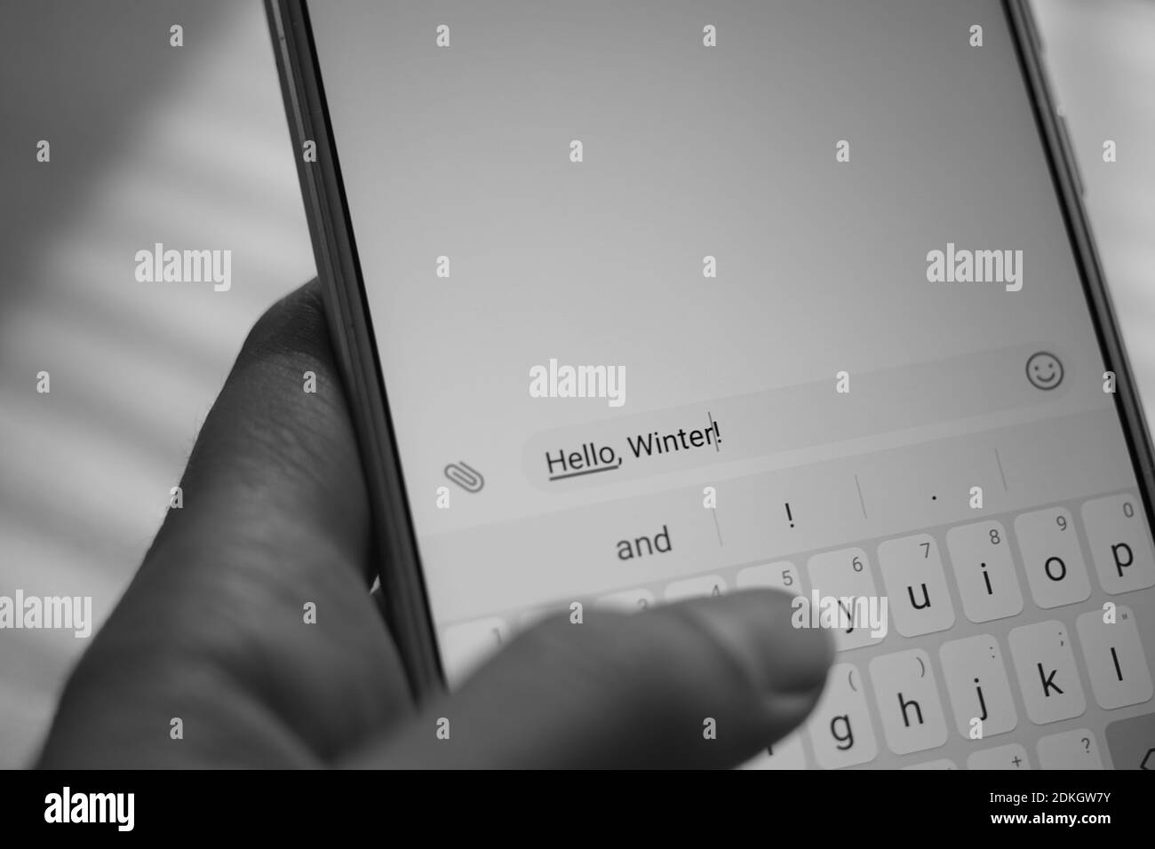 Hand fingers typing Black and White Stock Photos & Images - Alamy