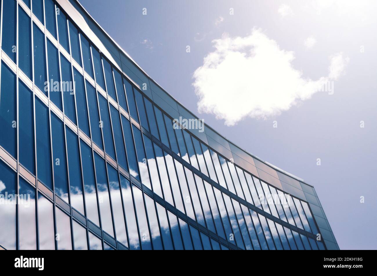 Low Angle View Of Modern Building Against Sky Stock Photo