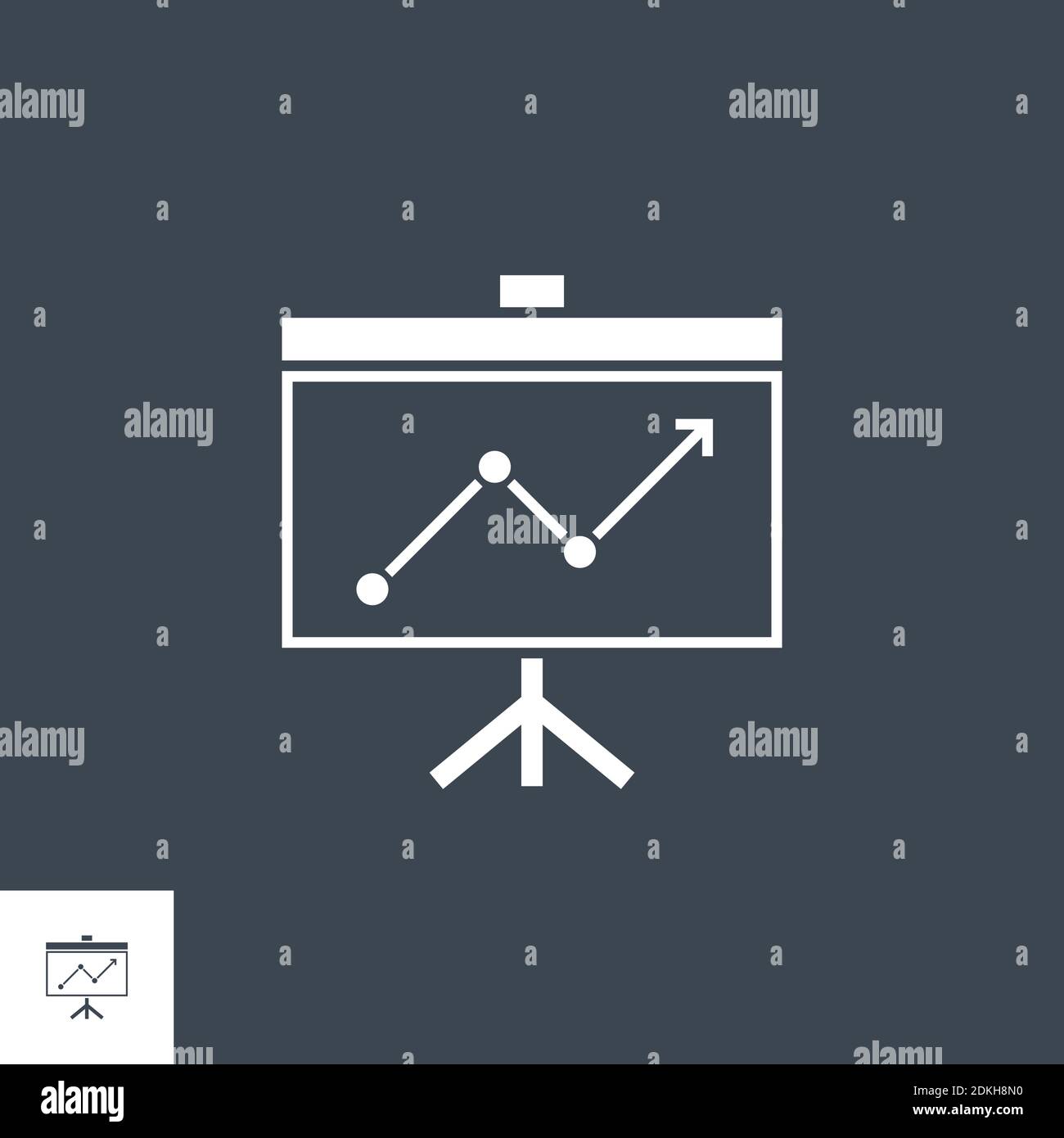 Presentation Bilboard related vector glyph icon Stock Vector Image ...