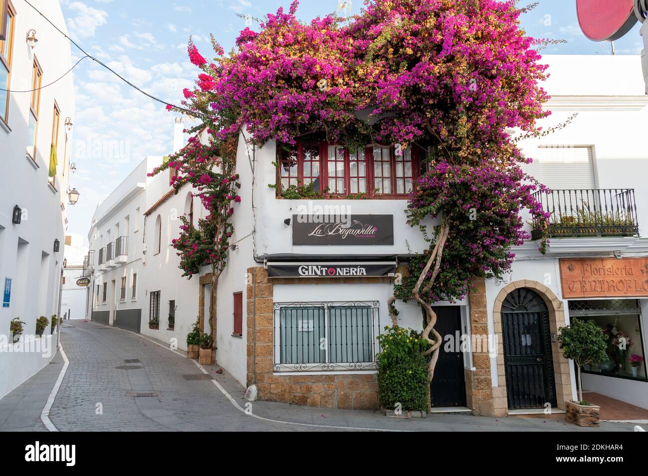 Beach and White Town, Conil De La Frontera. Editorial Stock Photo - Image  of building, blue: 63334888