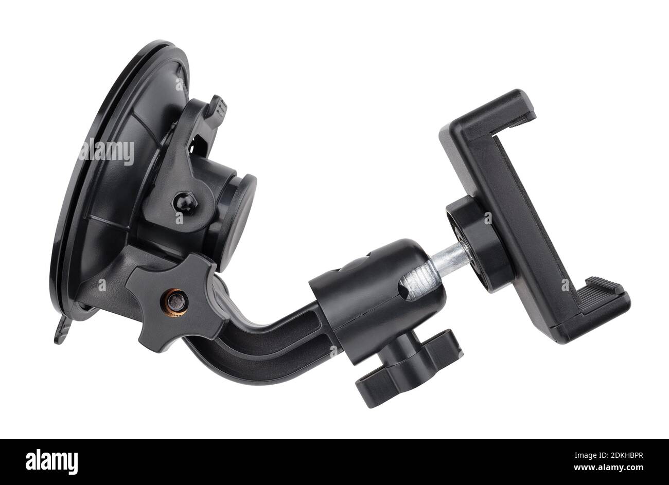 smartphone suction cup mount isolated on white Stock Photo