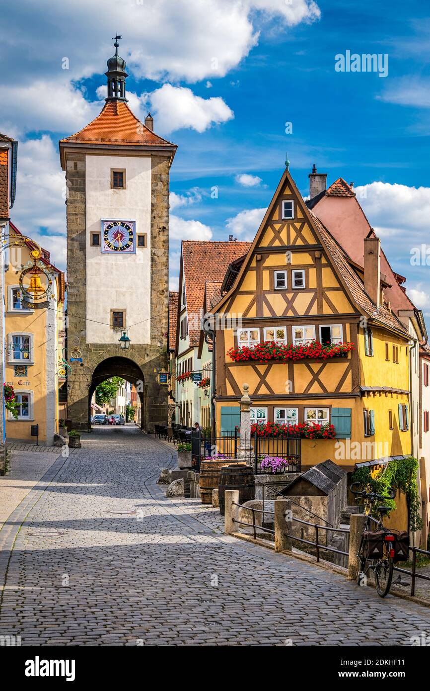 Medieval Town Of Rothenburg Ob Der Tauber Germany Stock Photo Alamy
