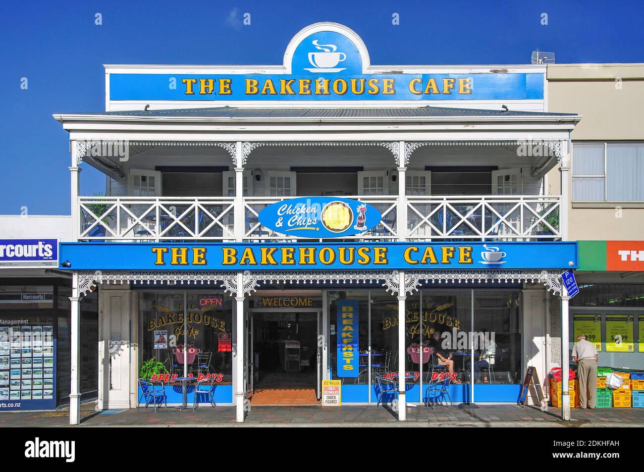The Bakehouse Cafe, Pollen Street, Thames, Coromandel Peninsula, Waikato Region, North Island, New Zealand Stock Photo