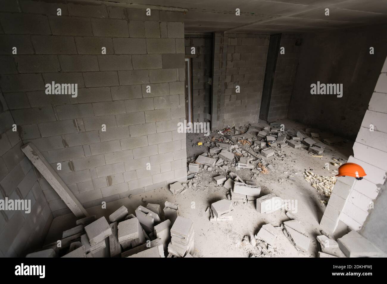 Break the wall for renovation and build the door for entrance of ...