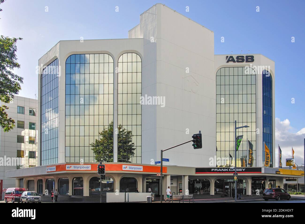 ASB Bank, Victoria Street, Hamilton, Waikato Region, North Island, New Zealand Stock Photo