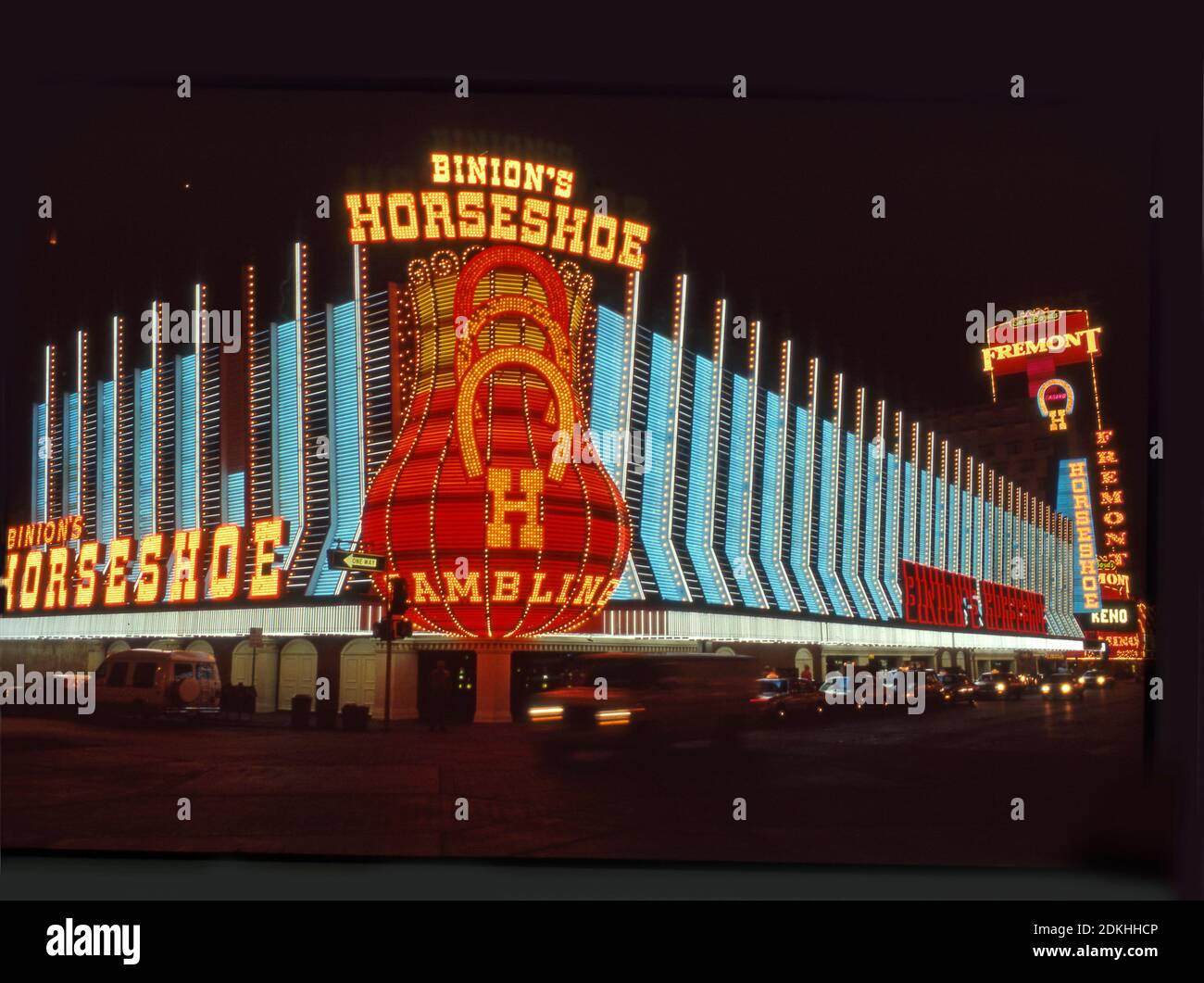 Binion's Horseshoe Casino on Fremont Street in Downtown Las Vegas, Nevada Stock Photo