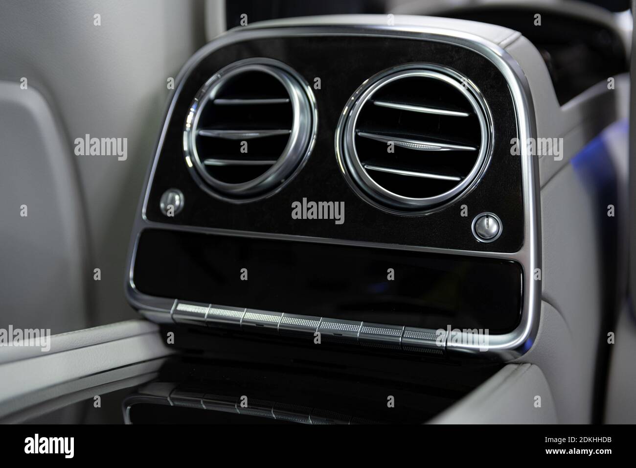 Modern car interior. Air vents in luxury car Stock Photo Alamy