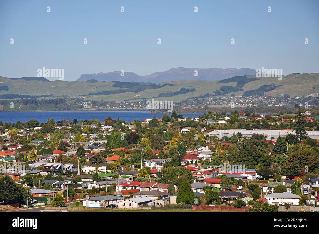 City and Lake Rotorua view from Skyline Skyrides Gondola Station