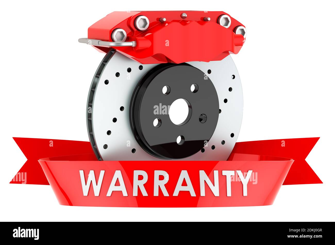 Car disc brake warranty concept. 3D rendering isolated on white background Stock Photo Alamy