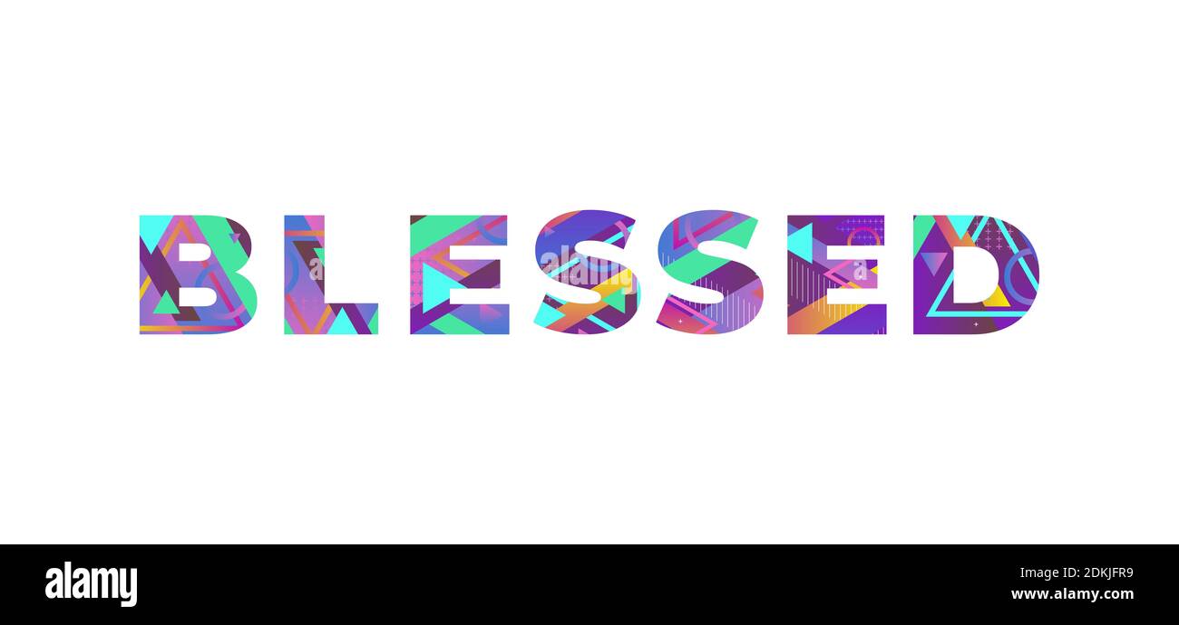 Word blessed Cut Out Stock Images & Pictures Alamy