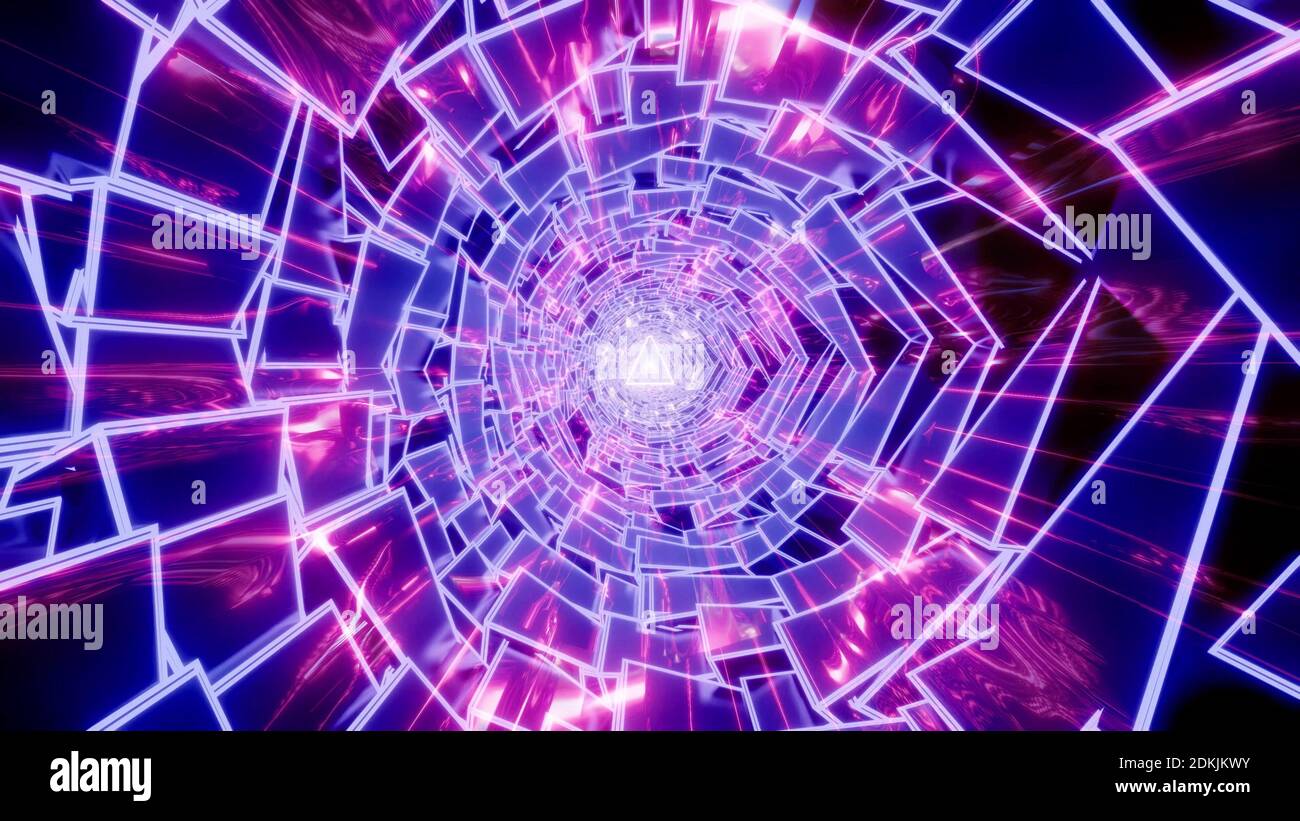 Abstract cool triangle science fiction 3d illustration design background  wallpaper artwork Stock Photo - Alamy