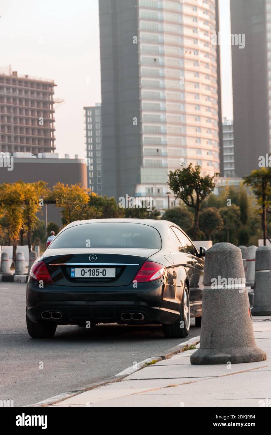 Batumi. Georgia - October 30, 2020: Mercedes on the streets of Batumi Stock Photo