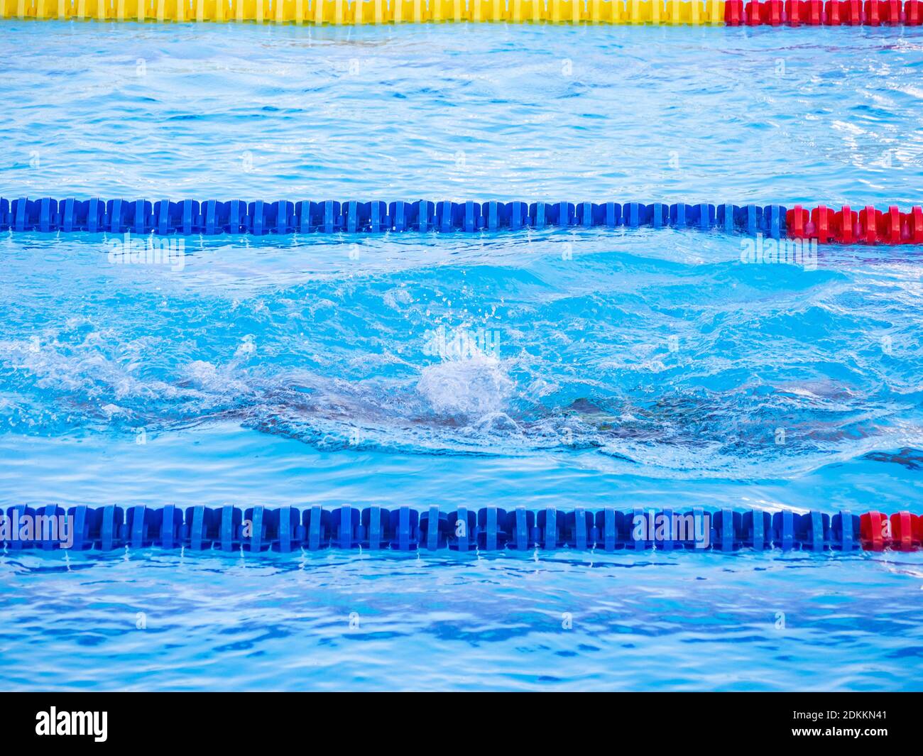 Lane Markers In Swimming Pool Stock Photo - Alamy