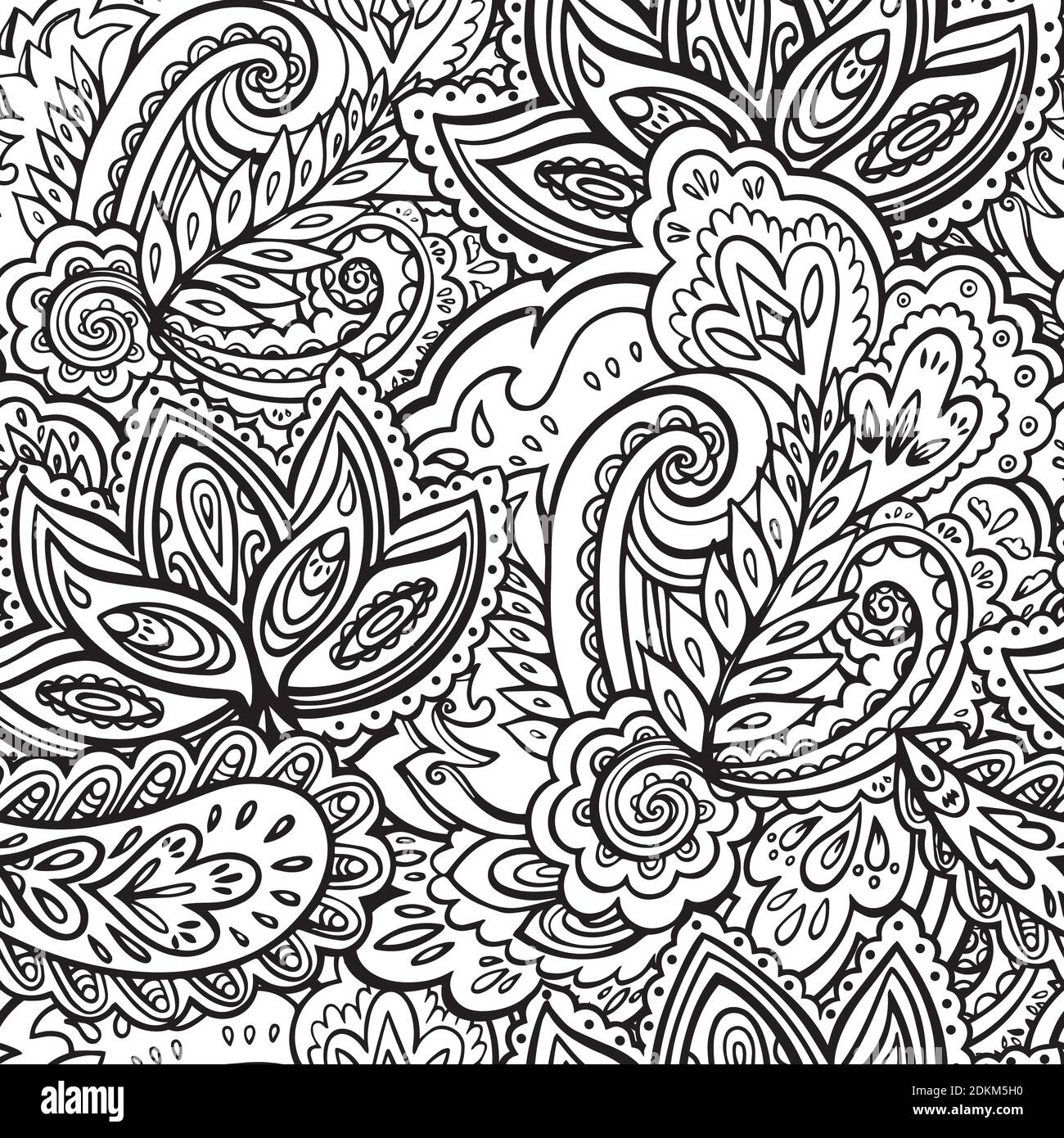 Adult Coloring Black and White Stock Photos &amp; Images - Alamy