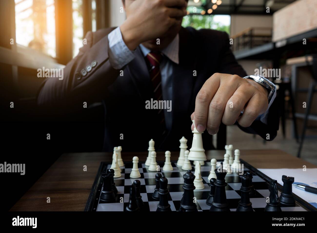 Businessman No Thinking Close His Eye Blind Play Chess Concept Risk Business Strategy Stock Photo Alamy Businessman No Thinking Close His Eye Blind Play Chess Concept Risk Business Strategy Stock Photo Alamy