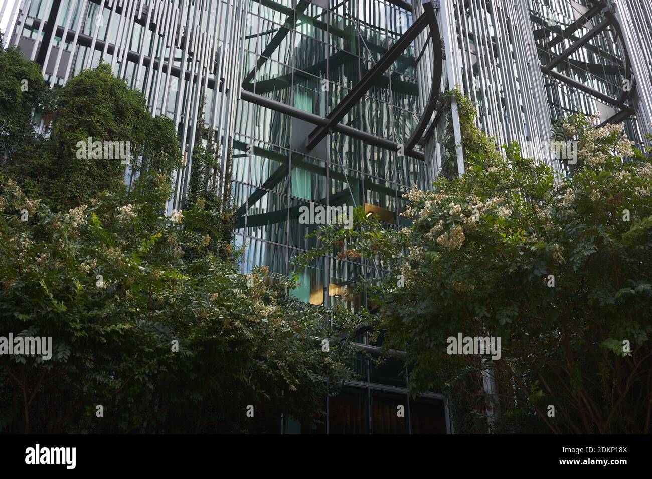 The Edith Green–Wendell Wyatt Federal Building in downtown Portland. Eco-friendly building exterior. Stock Photo