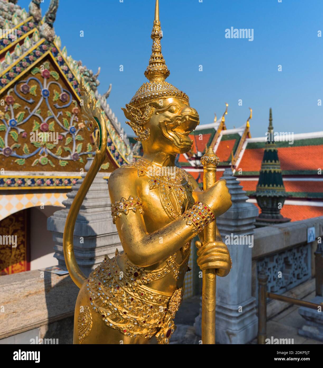Apsonsi statue Wat Phra Kaew Grand Palace Bangkok Thailand Stock Photo