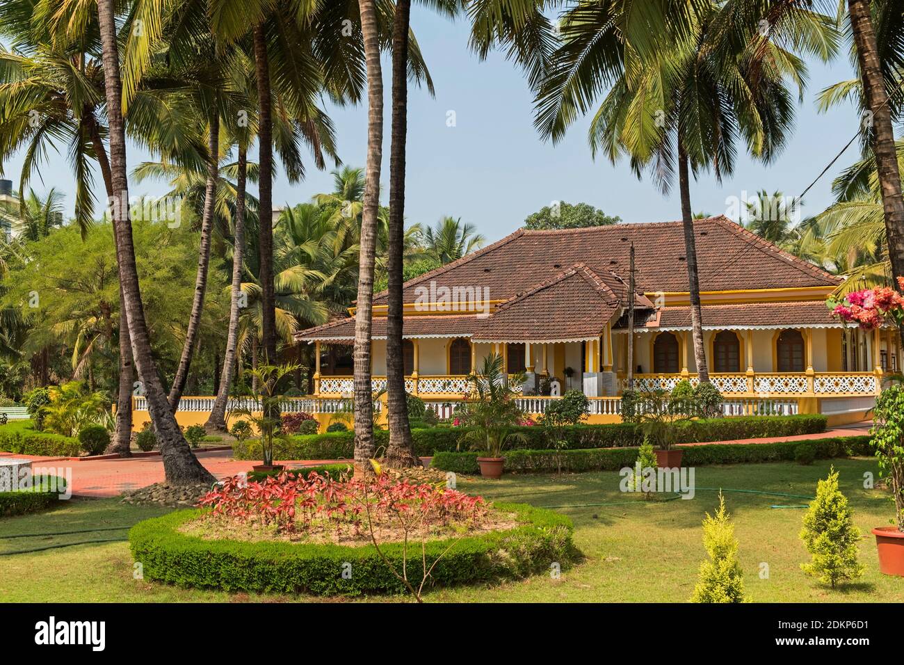 Portuguese Mansion house Navelim near Margao Goa India Stock Photo