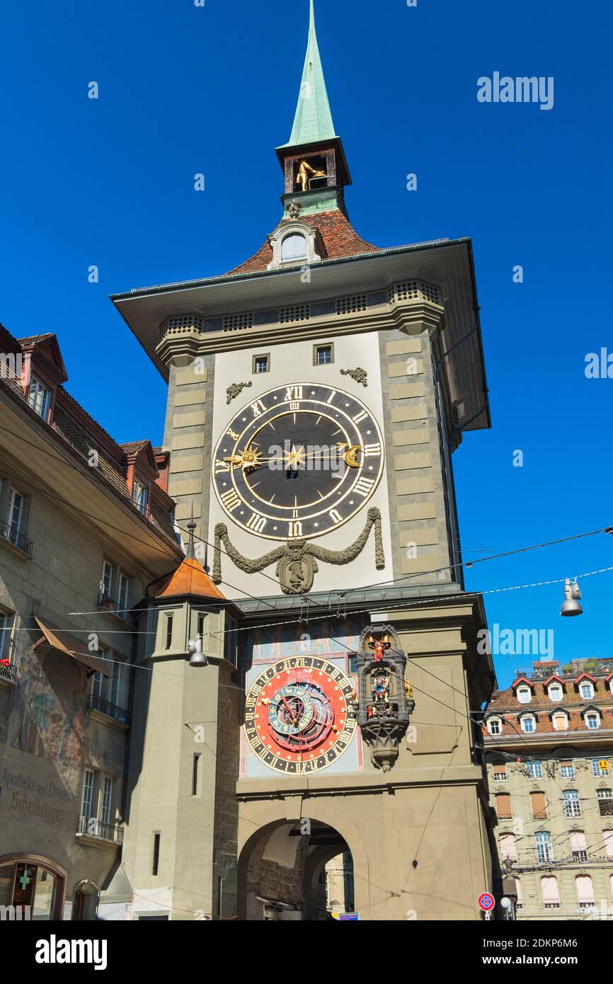 Zytglogge clock tower Old Town Bern Switzerland Stock Photo