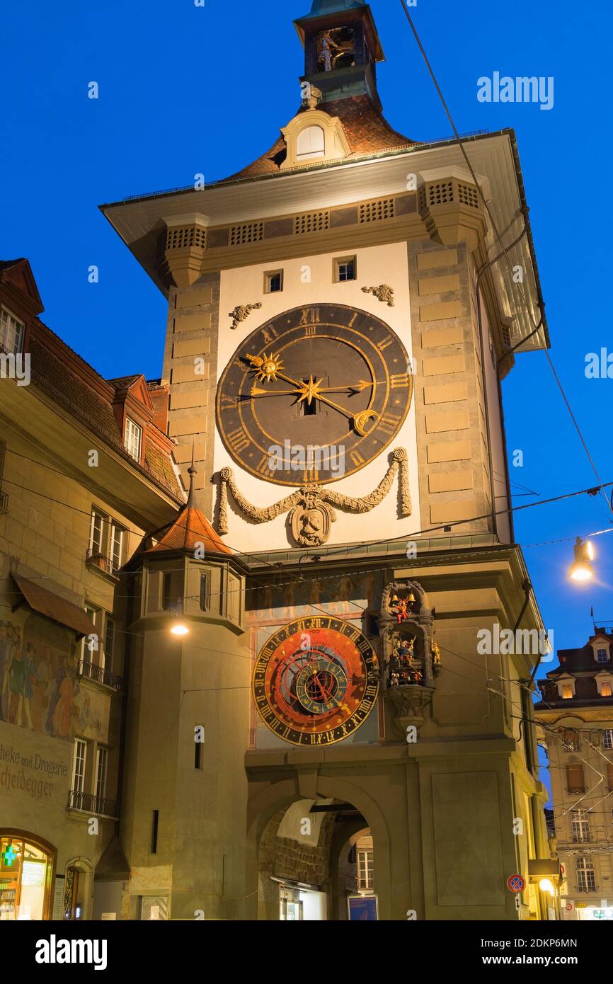 Zytglogge clock tower Old Town Bern Switzerland Stock Photo