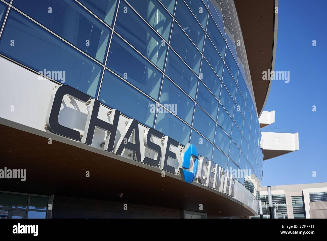 Chase Center, an indoor arena in the Mission Bay neighborhood of San Francisco, California. Stock Photo