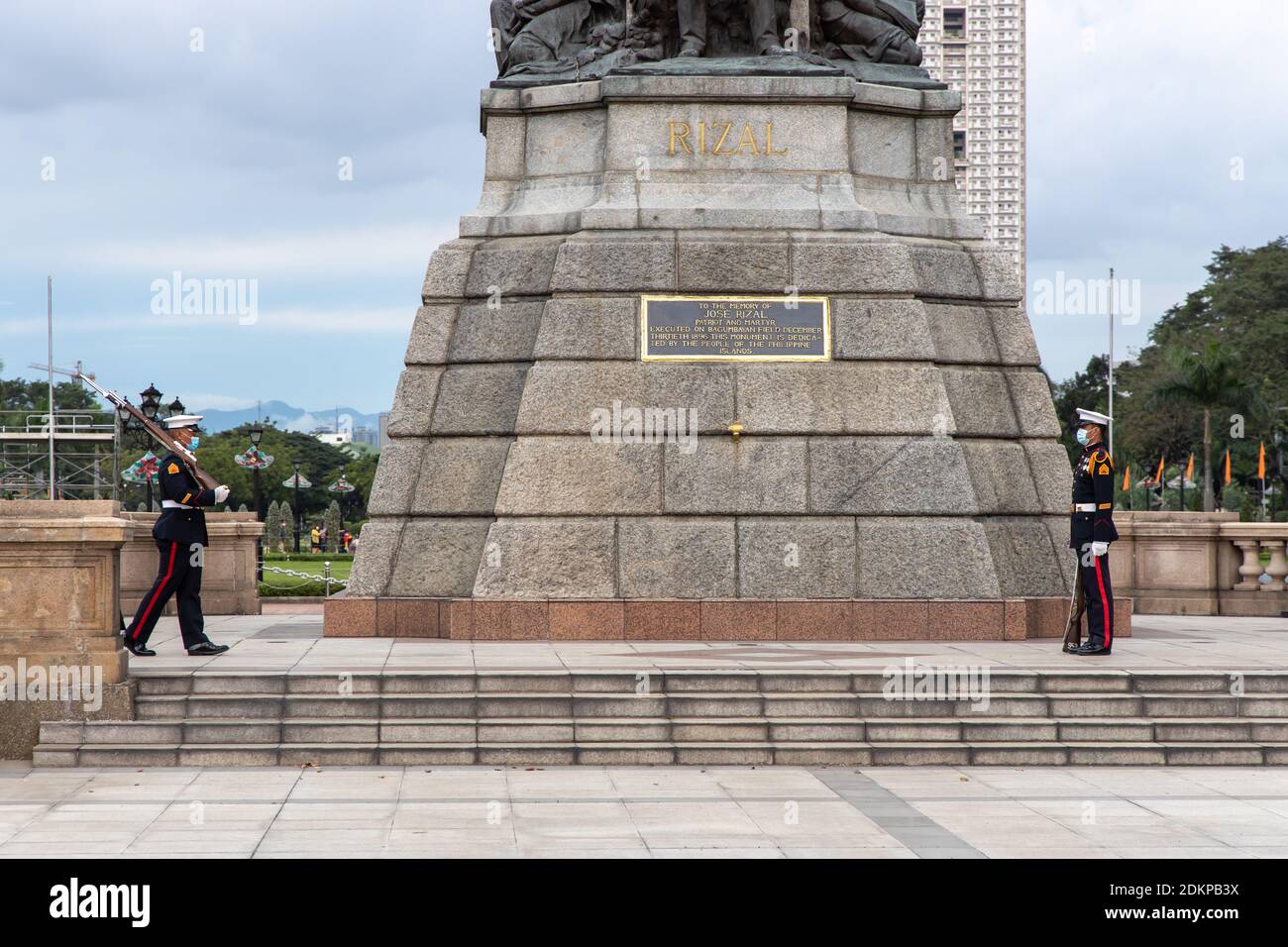 Dec 13, 2020 Honor guard guarding Dr. Jose Rizal National Monument ...