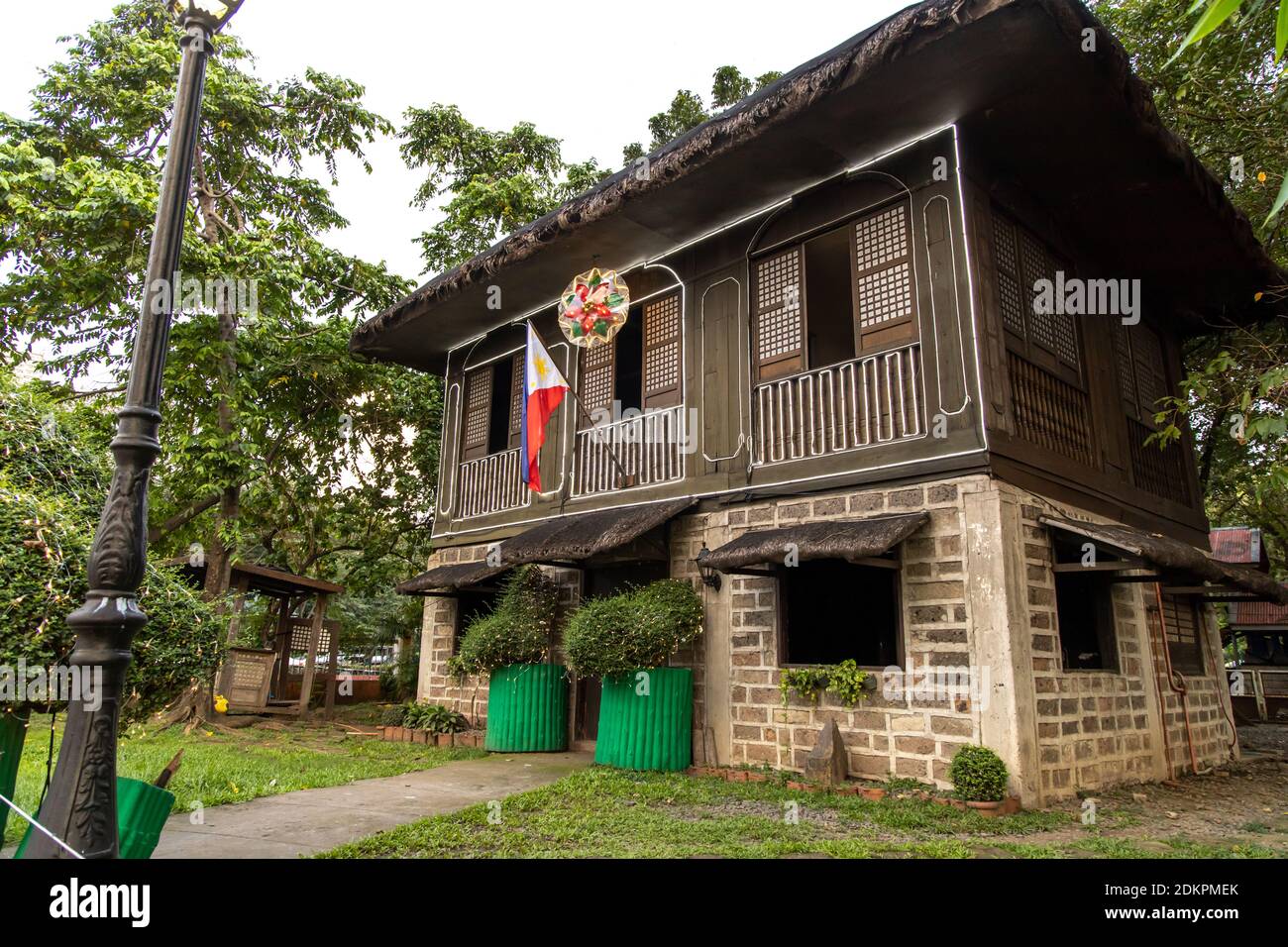 Traditional Filipino house at Rizal Park, Manila, Philippines Stock