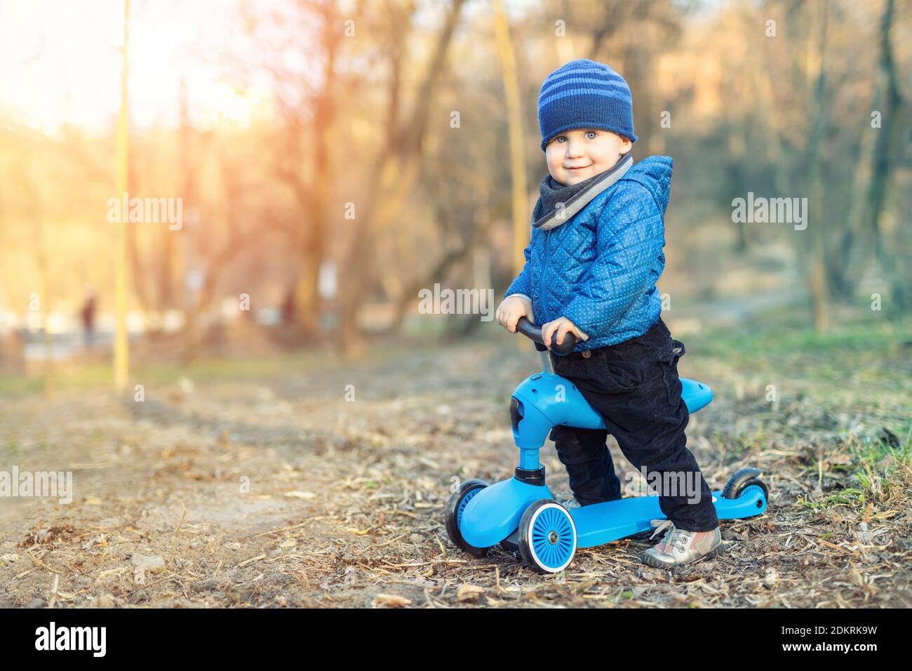 Baby On Scooter High Resolution Stock Photography And Images Alamy