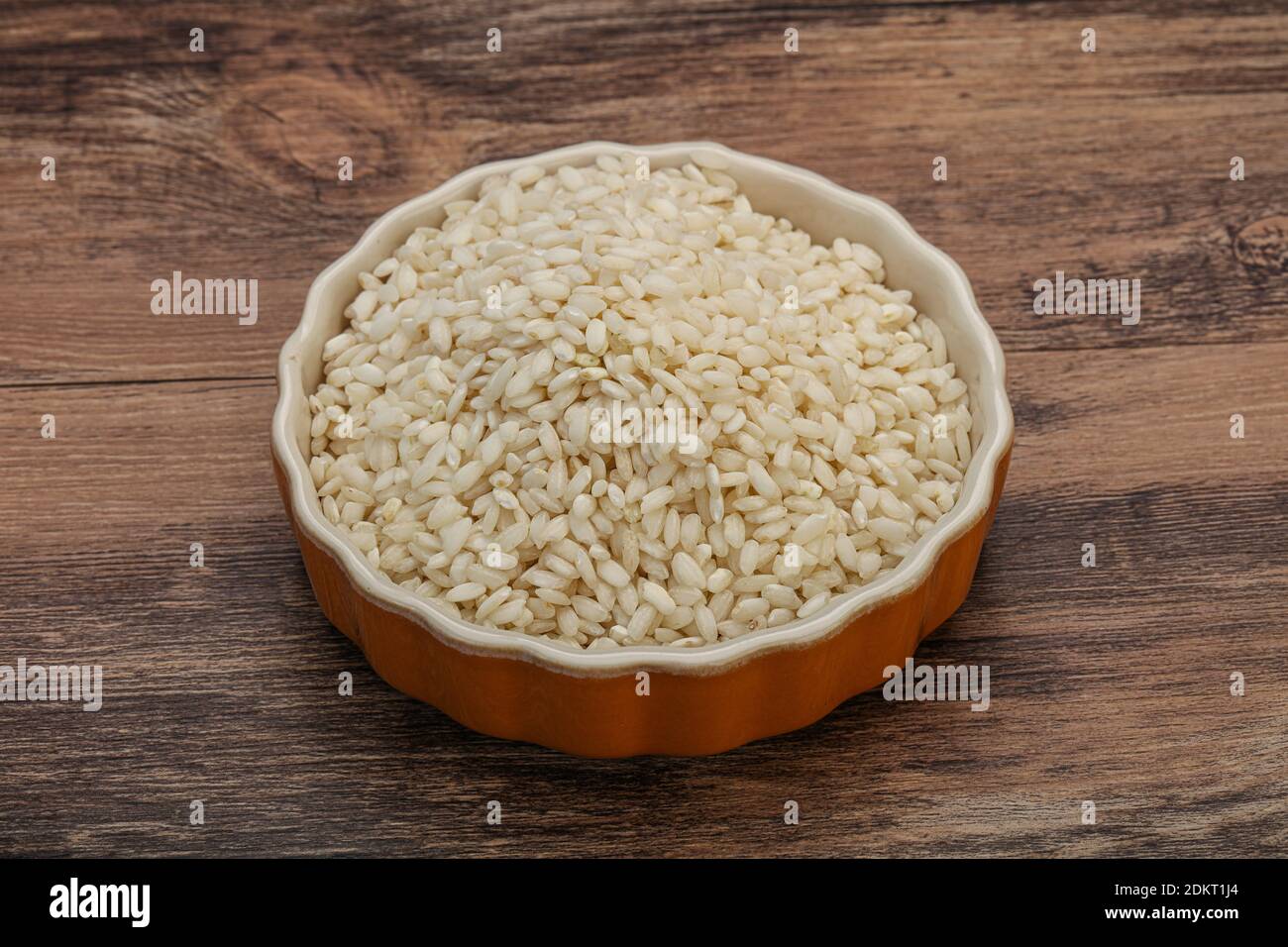 Raw Italian arborio rice for Risotto Stock Photo Alamy