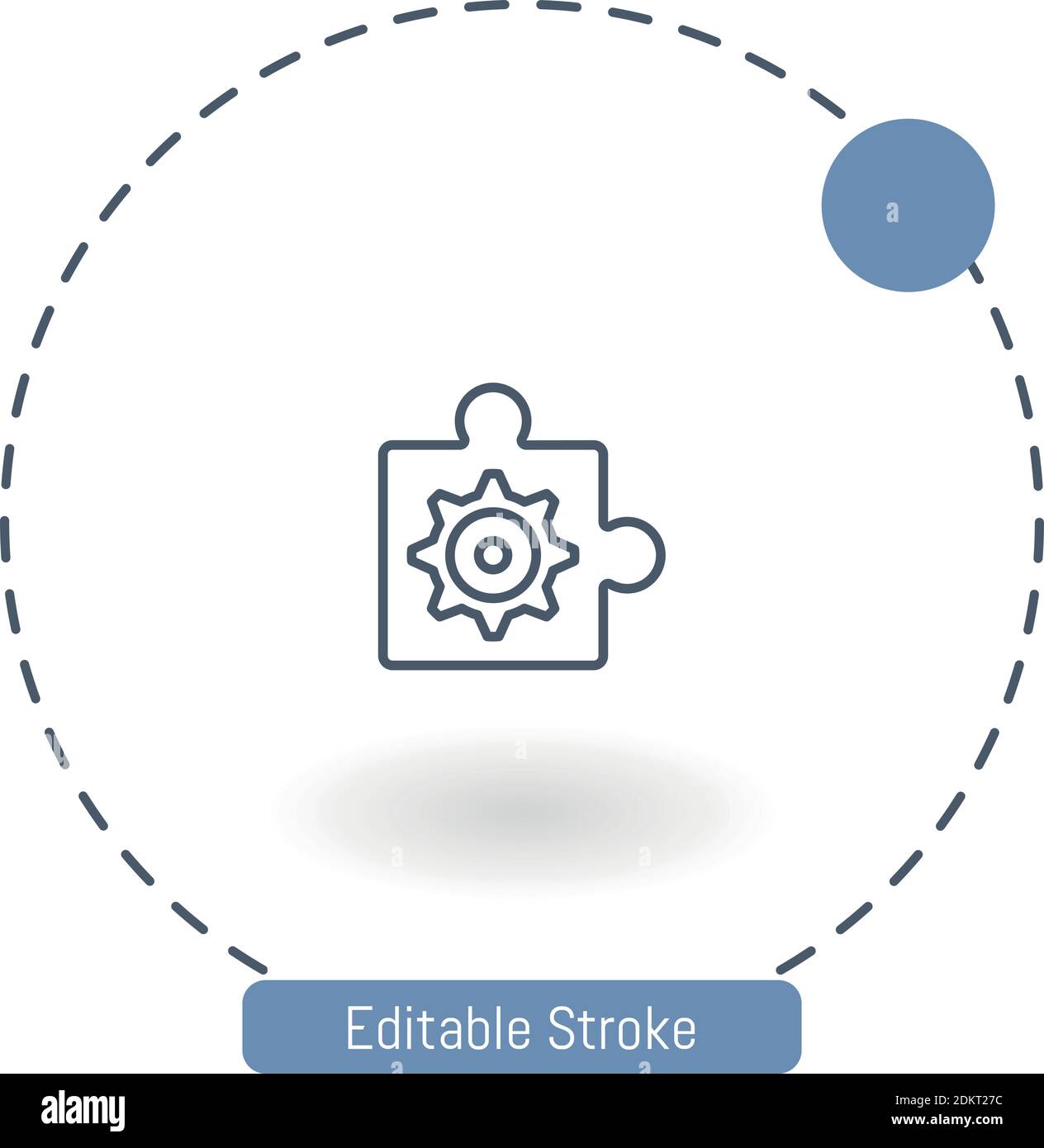 problems vector icon editable stroke outline icons for web and mobile Stock Vector