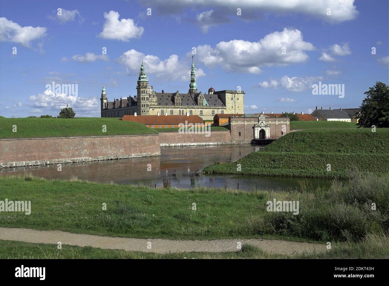 Kronborg, Denmark, Dänemark; Schloss Kronborg; Renaissance castle and stronghold in the town of Helsingør. Renesansowy zamek i twierdza. Stock Photo
