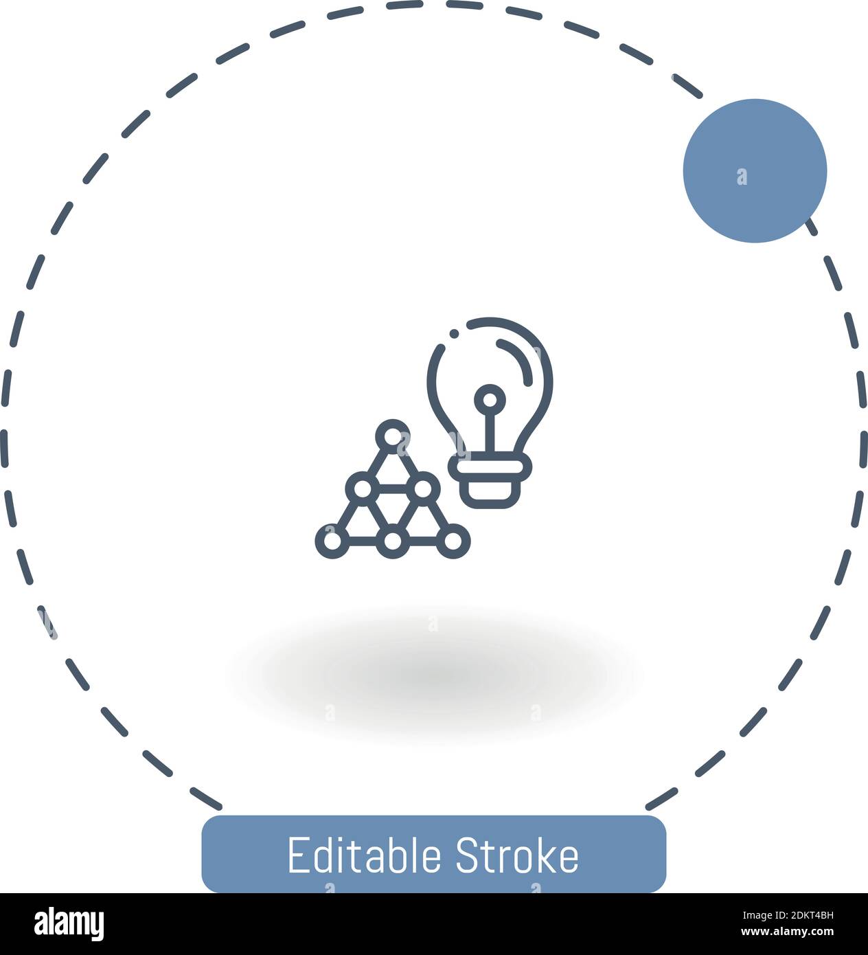 deep learning vector icon editable stroke outline icons for web and ...