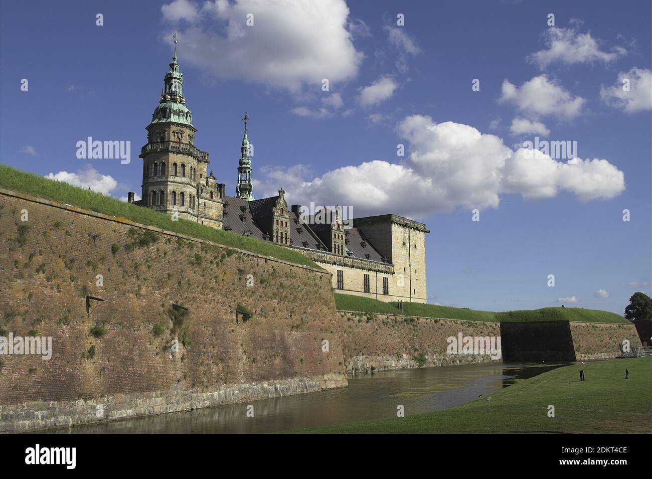 Kronborg, Denmark, Dänemark; Schloss Kronborg; Renaissance castle and stronghold in the town of Helsingør. Renesansowy zamek i twierdza. Stock Photo