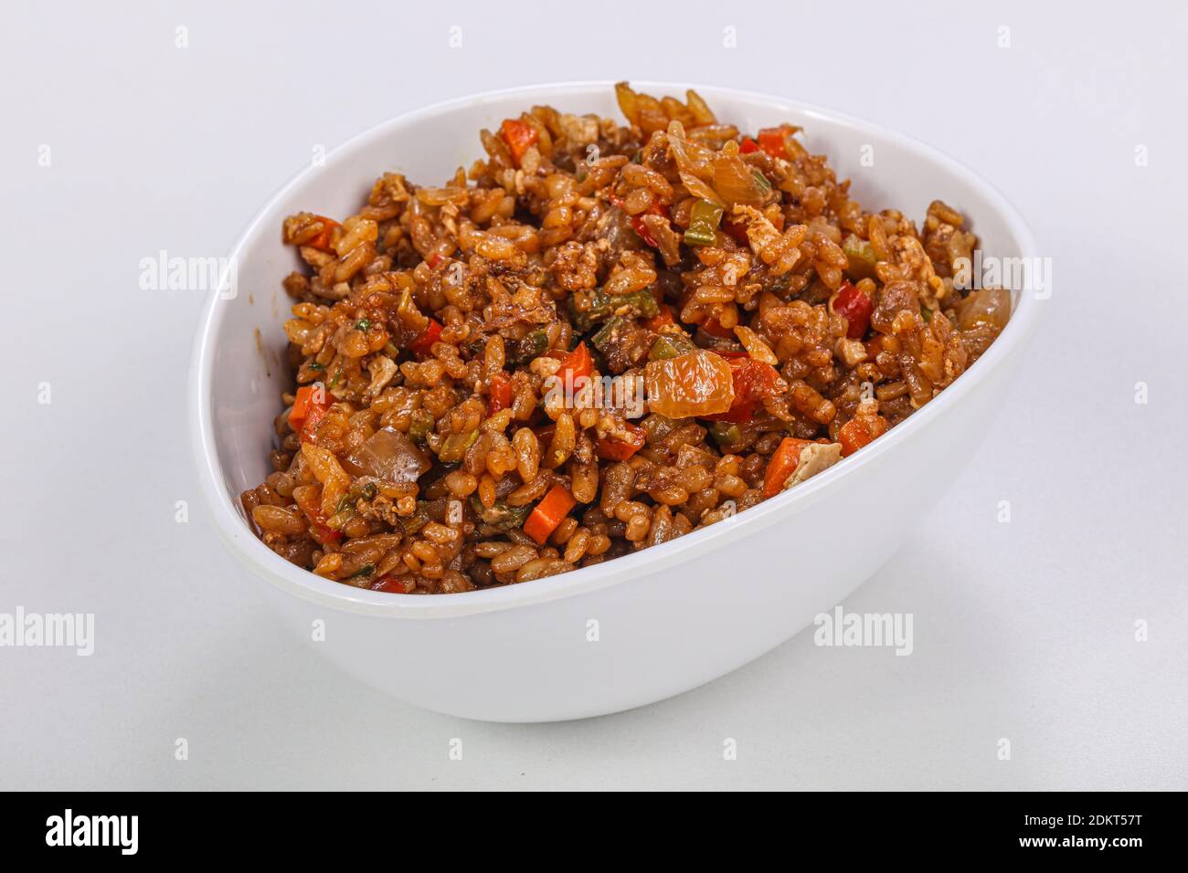 Asian style vegan Fried rice with vegetables Stock Photo - Alamy