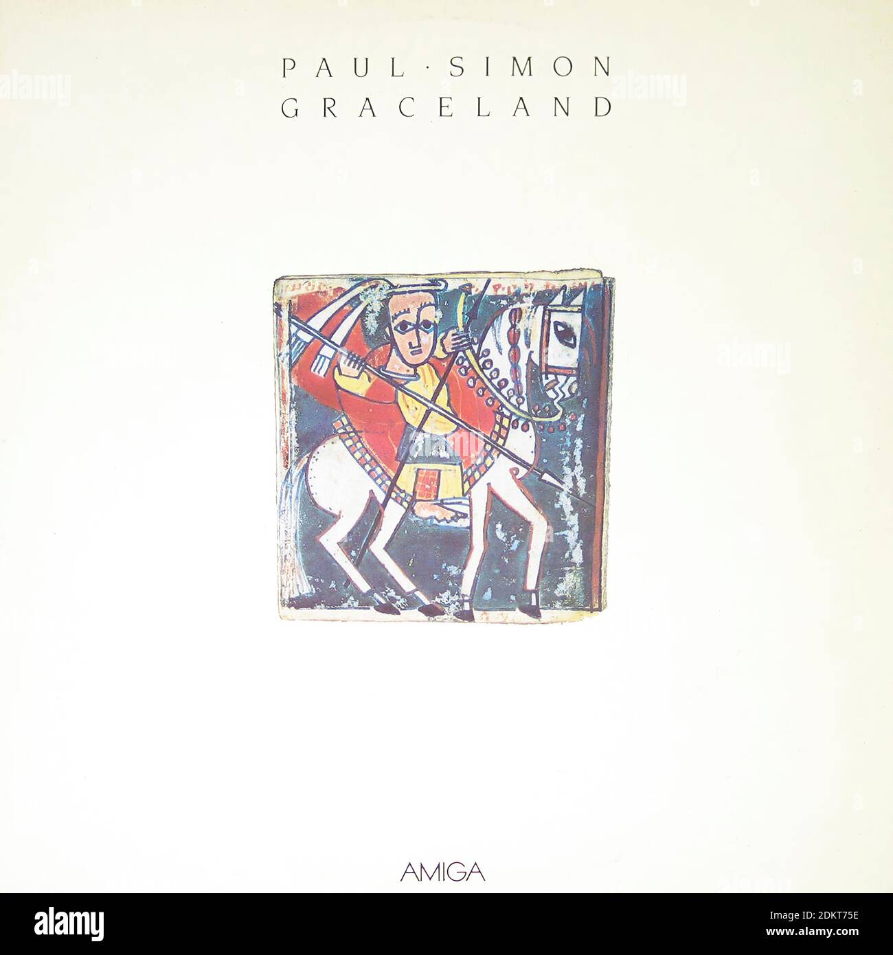 Paul Simon Graceland Amiga DDR  - Vintage Vinyl Record Cover Stock Photo